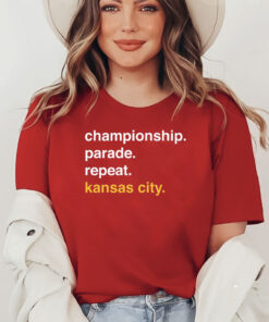 Championship Parade Repeat Kansas City T-Shirt
