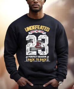 Kc Chiefs Undefeated 2023-2024 Back To Back Super Bowl Champions Shirt