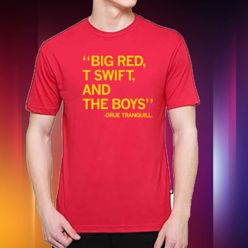 BIG RED T SWIFT AND THE BOYS T-SHIRT