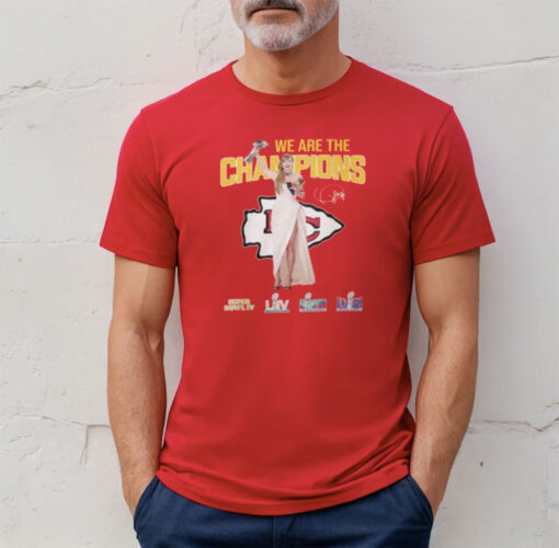 Chiefs Taylor We Are The Champions Super Bowl 2024 T-Shirt