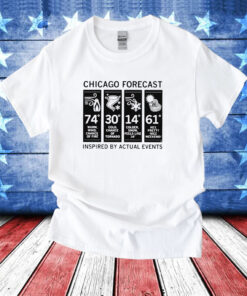 Chicago Forecast Inspired By Actual Events TShirts