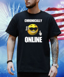 Chronically Online Ironic Thumbs Up Emoji Shirt