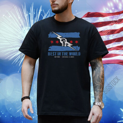 Cm Punk 500 Level Logo Flag Best In The World Shirt