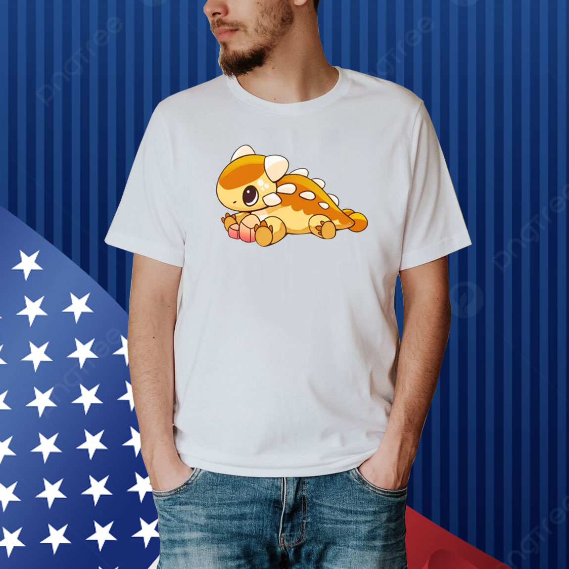 Limited Edition Ankylosaurus Plushie Art Shirt
