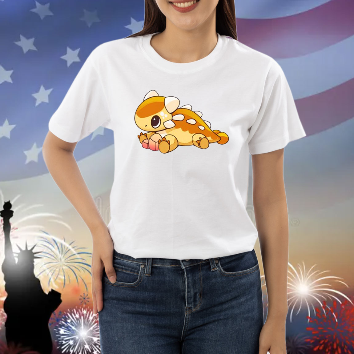 Limited Edition Ankylosaurus Plushie Art TShirt