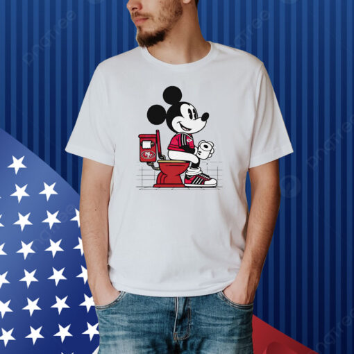Mickey Mouse Chiefs Shit On 49ers Toilet Hoodie Shirt