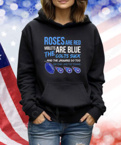 Tennessee Titans Roses Are Red Violets Are Blue TShirts
