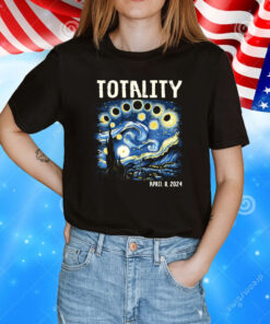 Total Solar Eclipse 2024 4 08 24 Starry Night Painting Shirt