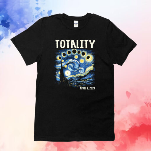 Total Solar Eclipse 2024 4 08 24 Starry Night Painting Shirts