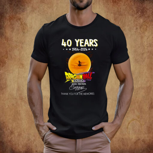 RIP Akira Toriyama, 40 Years 1984 – 2024 Thank You For The Memories Shirts