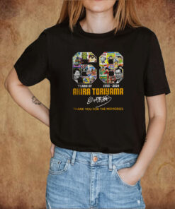 68 Years Akira Toriyama Thank You For The Memories Signature, Akira Toriyama Rip Shirt