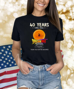 40 Years 1984 – 2024 Dragon Ball Daima Akira Toriyama Signature Thank You For The Memories Signature Shirts