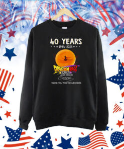 40 Years 1984 – 2024 Dragon Ball Daima Akira Toriyama Signature Thank You For The Memories Signature TShirt