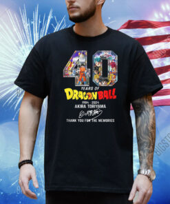 40 Years Of Dragon Ball 1984-2024 Akira Toriyama Thank You For The Memories Shirt