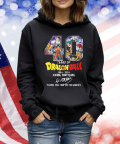 40 Years Of Dragon Ball 1984-2024 Akira Toriyama Thank You For The Memories TShirts