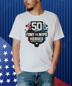 50th Heroes Hockey Game Shirt