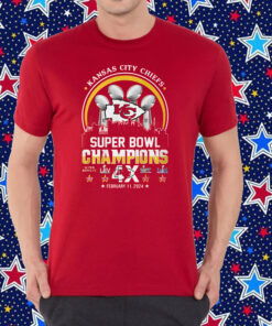 Chiefs 4X Super Bowl Champions Shirt