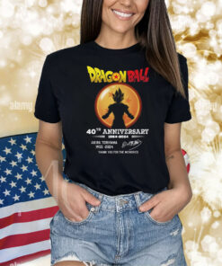 Dragon Ball 40th Anniversary 1984-2024 Akira Toriyama 1955-2024 Thank You For The Memories Shirts