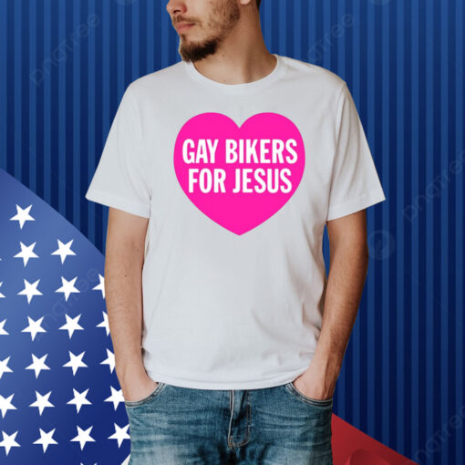 Gay Bikers For Jesus Heart Hoodie Shirt