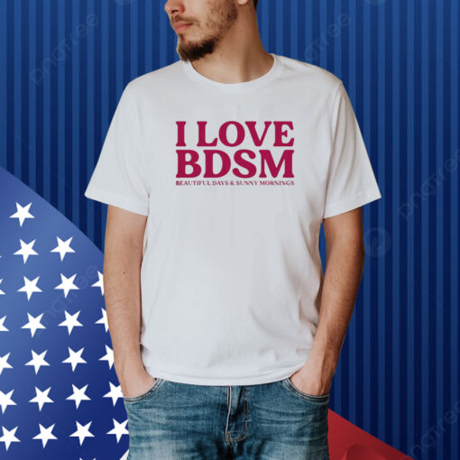 I love BDSM beautiful days and sunny mornings Hoodie shirt