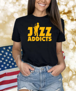 Jazz Addicts With Saxophone TShirt