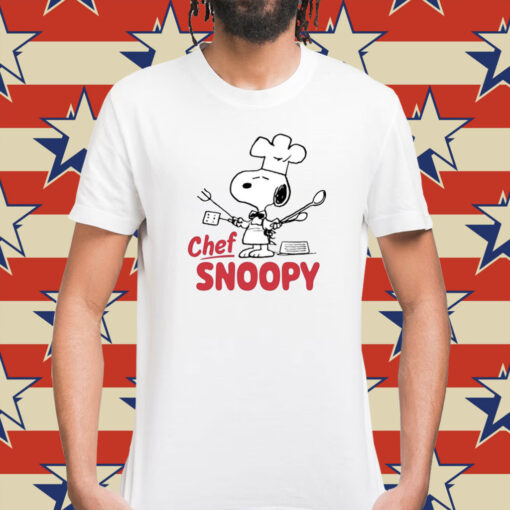 Juniors' Peanuts Chef Snoopy Shirt