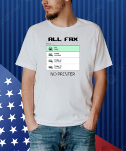 Lenovo All Fax No Printer Shirt