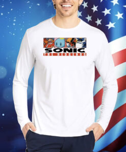 Mamono World Og Box Logo Sonic The Hedgehog TShirts