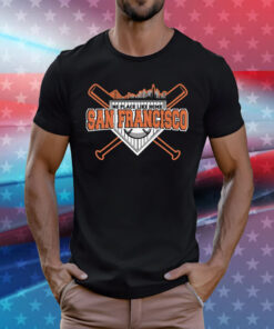 No Place Like Home San Francisco Baseball Tee Shirt