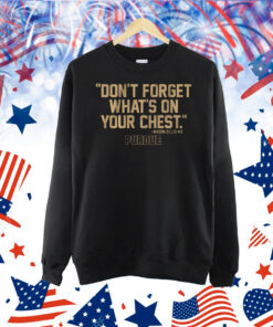 Purdue Basketball: Mason Gillis Don't Forget What's On Your Chest TShirt