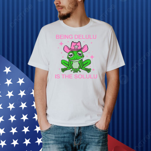 Rizzgirl Being Delulu Is The Solulu Frog Shirt