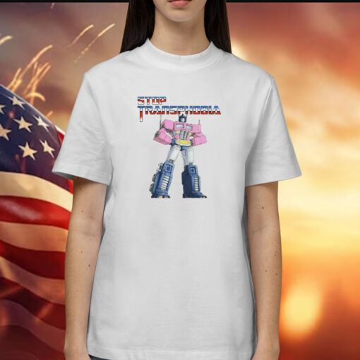 Robot Stop Transphobia Shirt