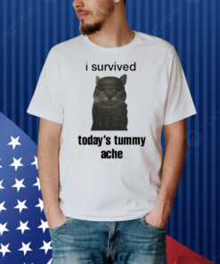 Sillyteestudio I Survived Today's Tummy Ache Shirt