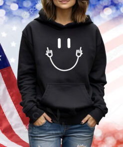 Smile Face Middle Finger TShirts