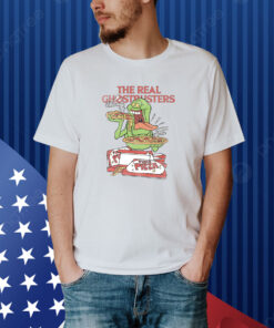 The Real Ghostbusters Slimer Eats Pizza Shirt