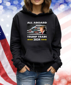 All aboard Trump train 2024 TShirts