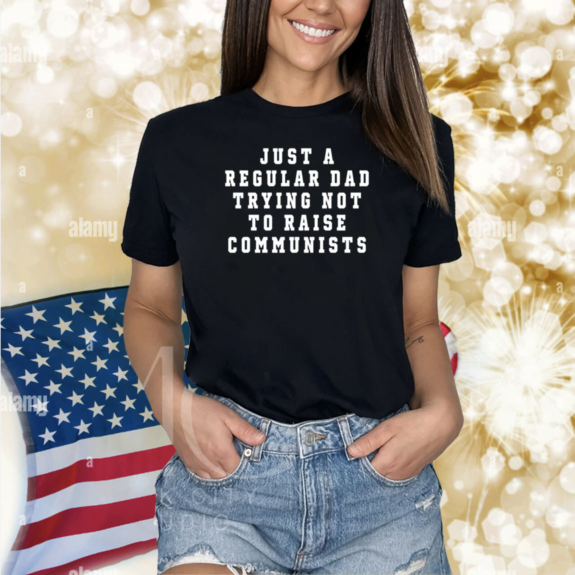 Benny Johnson Wearing Just A Regular Dad Trying Not To Raise Communists Shirts