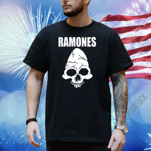 Cm Punk Wearing Ramones Skull Shirt