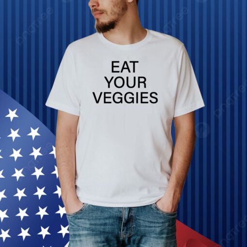 Hermusicx Wearing Eat Your Veggies Shirt
