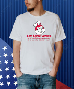 Life Cycle Waves Do You Think God Stays In Heaven Because He Too Lives In Fear Of What He's Created Shirt