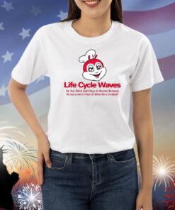 Life Cycle Waves Do You Think God Stays In Heaven Because He Too Lives In Fear Of What He's Created Shirts