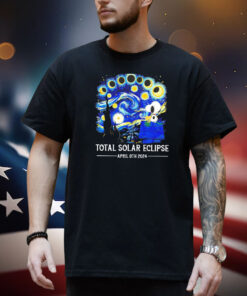 Mens Snoopy and Woodstock total solar eclipse 2024 Shirt