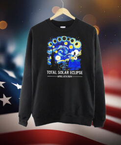 Mens Snoopy and Woodstock total solar eclipse 2024 TShirt