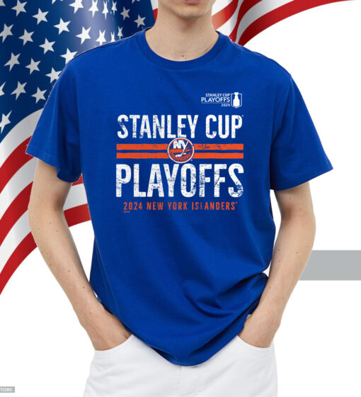 New York Islanders 2024 Stanley Cup Playoffs Crossbar Tri-Blend Shirt