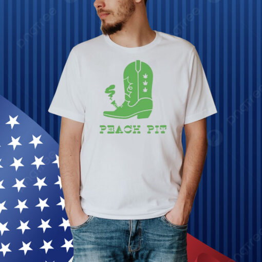 Peach Pit Boot Bong Shirt