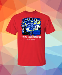 Snoopy and Woodstock Total Solar Eclipse 2024 long Sleeve Shirts