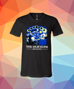 Snoopy and Woodstock Total Solar Eclipse 2024 long Sleeve TShirts