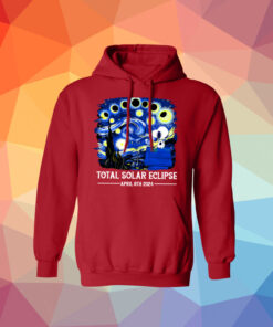 Snoopy and Woodstock Total Solar Eclipse 2024 long Sleeve TShirt