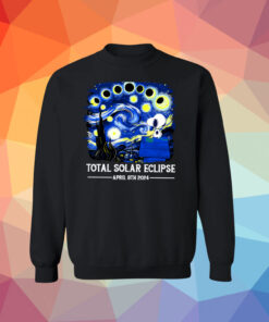 Snoopy and Woodstock Total Solar Eclipse 2024 long Sleeve Tee Shirt