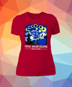 Snoopy and Woodstock Total Solar Eclipse 2024 long Sleeve Tee Shirts